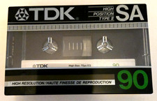 TDK SA 90 Blank Audio Cassette Tape Factory Sealed