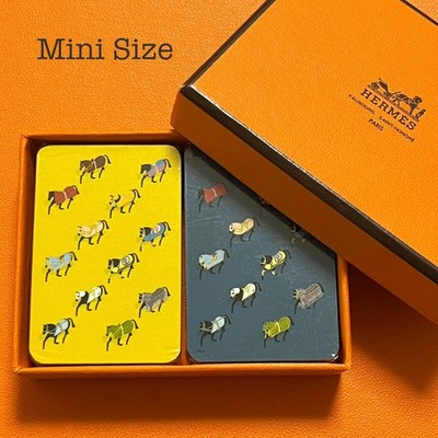 MINT Unsealed HERMES Mini Playing Cards Trump 2Decks France