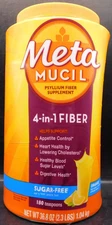 MetaMucil 4 In 1 Fiber Sugar Free Orange 36.8oz Exp: 2/26+ New & Sealed