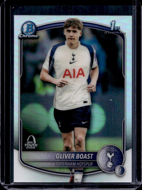 2025-26 Topps Chrome UEFA Oliver Boast Bowman Youth League 1st #BU-OB Tottenham