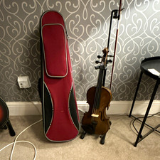 4/4 Acoustic Violin 4-String Brown Varnish with Case, stand and mute