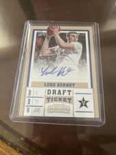 2017-18 Contenders Draft Picks Game Ticket Luke Kornet Rookie Auto Vandy BLUE