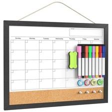 Dry Erase Calendar for Wall, 17x13 Inches Calendar Whiteboard for Wall, Small...