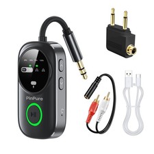 Bluetooth 5.4 Transmitter Receiver for 2 AirPods/Headphones, 2-in-1 Wireless ...