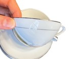 Vtg NORITAKE Margot 8 CUP & SAUCER Sets Japan 5605 Porcelain White Rose Silver — photo 6
