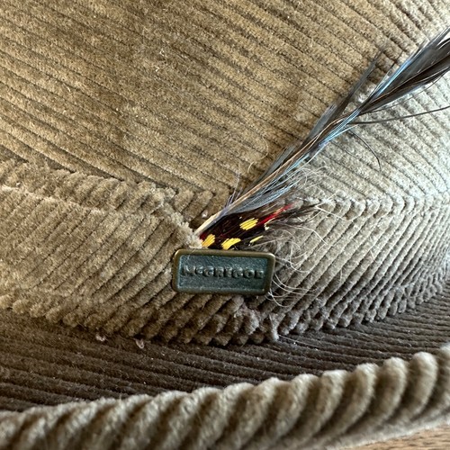 Vintage McGregor Sporstwear Corduroy Fedora Hat Medium 7- 7 1/8 Brown Made USA - Picture 2 of 7