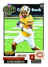 2025 PANINI INSTANT #1-#40 NFL DRAFT NIGHT ROOKIE - YOU PICK YOUR PLAYER IN HAND