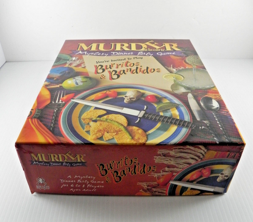 Murder à la carte: Burritos & Bandidos Murder Mystery Dinner Party Game 1996 - Imagen 3 de 12