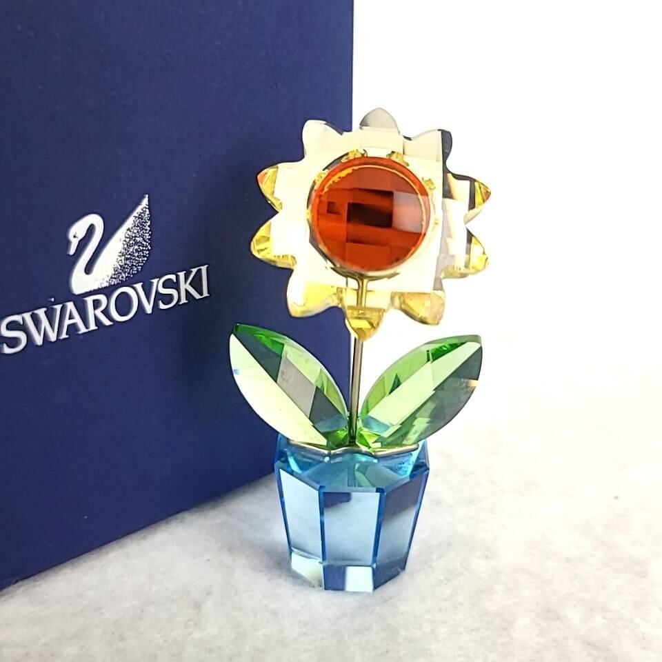 SWAROVSKI スワロフスキー サンフラワー ひまわり 置物 Swarovski Sunflower Flower Dream with box From Japan | eBay