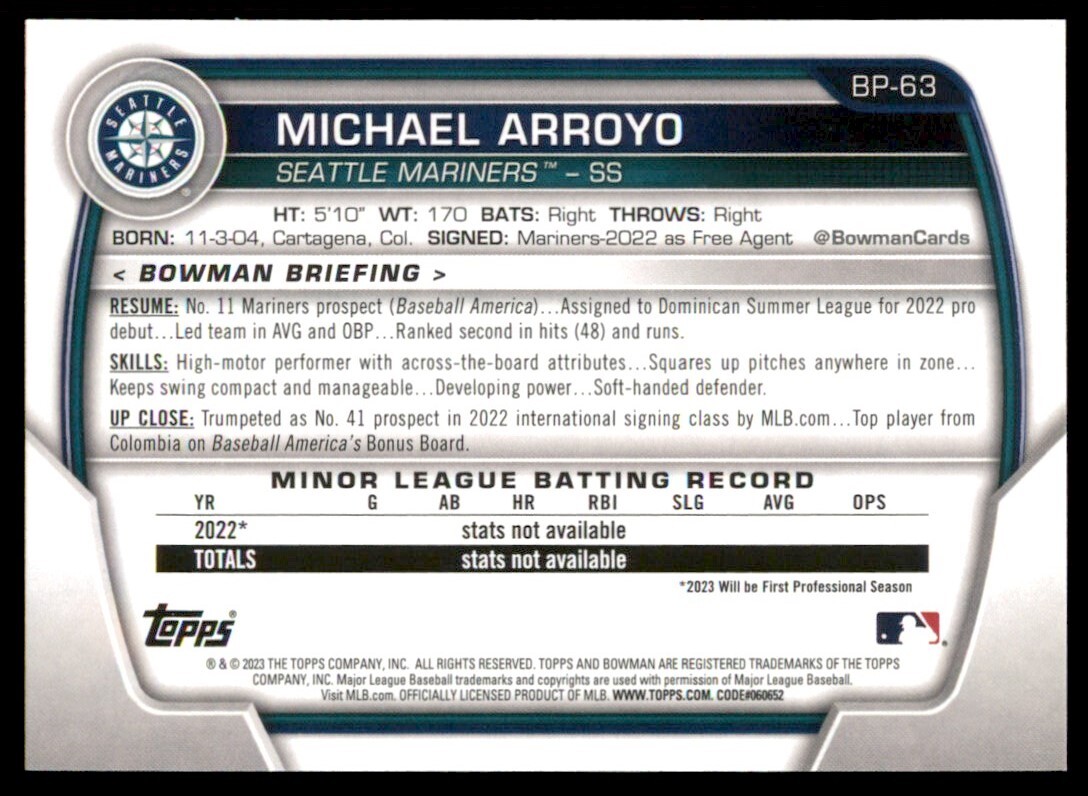 Topps - 直筆サインカード Michael Arroyo 299枚限定 PSA 9 e7c6cde3671b4207bd0eb277401ff3