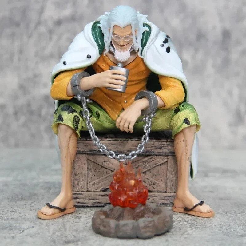 Figurine Rayleigh One Piece en argent de 16 cm le cadeau idéal pour fan d'anime