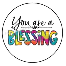 30 YOU ARE A BLESSING ENVELOPE SEALS LABELS STICKERS PARTY FAVORS 1.5"