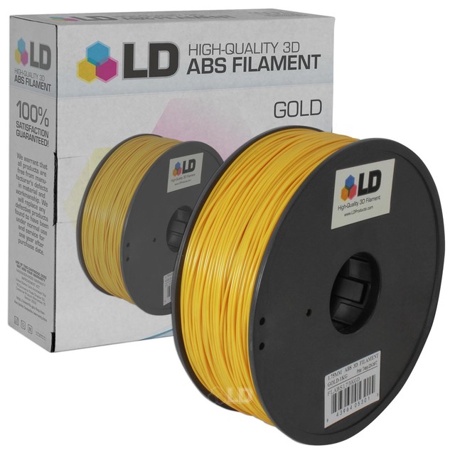 LD Gold 1.75mm ABS 3D Printer Filament eBay