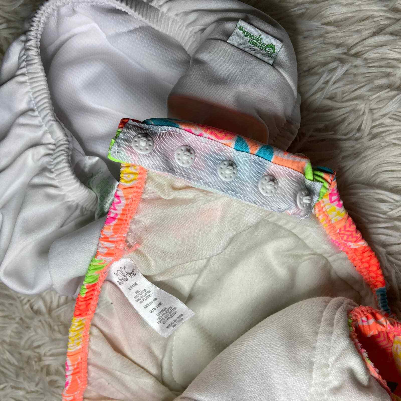 2x Infants baby girls water reusable swim diapers 