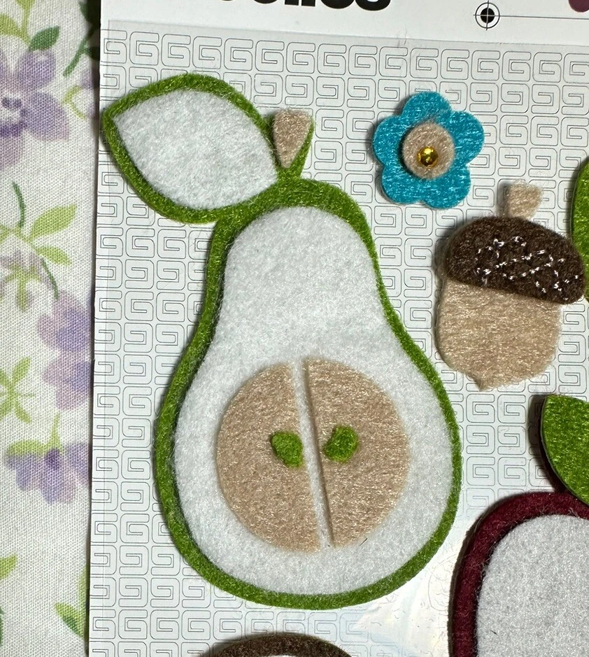 Fall Harvest Felt Stickers, Woolies, New, Dimensional - Image 3 of 4