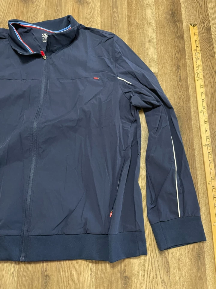 Athletic Works Jacket, Men's Size 3XL, Blue, Windbreaker, Full Zip, Long Sleeve - Image 4 of 4
