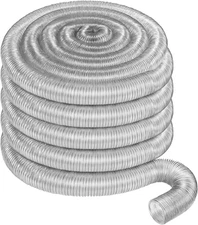 4 X 40' Flexible PVC Dust Collection Hose, Heavy Duty Dust Debris, Fume Collecti