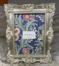 Laura Ashley Picture Frame LARSON CHAMPAGNE 5X7 Metallic Embellished New