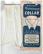 Vintage Mens Sears Size 15 Soft Shirt Collar NOS New Old Stock