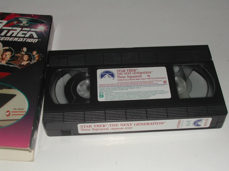 Star Trek The Next Generation Time Squared VHS tape - Image 4 of 4