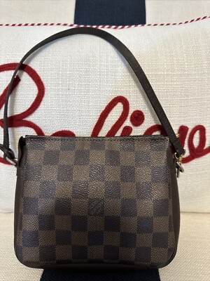 pochette accessoires damier ebene pouch