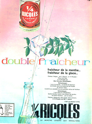 Advertising 1222 1961 Ricqlès 1/4 double freshness mint