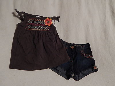 Ensemble Gymboree Jungle Gem - Taille 7 - Short Et Top Floral - Neuf Avec étiquettes