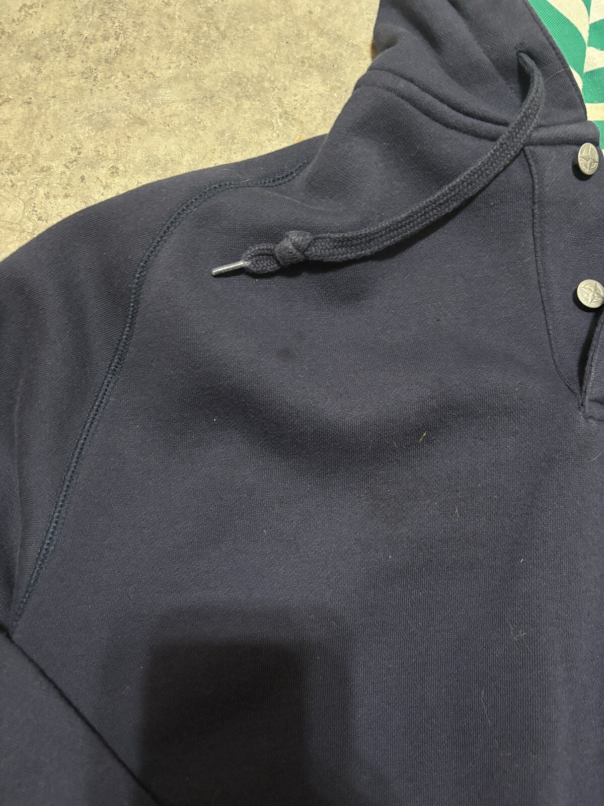 FILA Felpa con cappuccio vintage Nautica uomo blu medio verde squadra USA 993 canottaggio tipo C 1