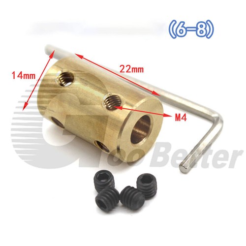 Brass Shaft Coupling Rigid Jaw Coupler Motor Shaft Joint Connector 3D Printer - Picture 18 of 26