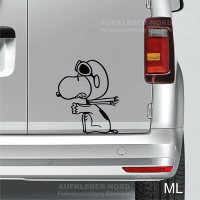 Adesivo Para Carro Snoopy Mod15 - Lojinha Da Luc Adesivos - Acessórios - Foto 4