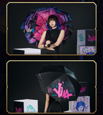 Arcane:League of Legends Jinx Umbrella Long Handle projection Parasol Xmas Gift