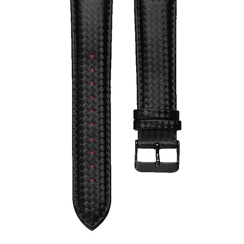 Laco Lederen band, XL 20 mm, 20,5 cm lang, zwart, klinknagels