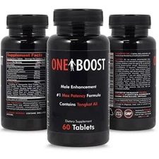 One Boost Testosterone Booster - Over All Well-Being , Energy & Lib. ,  3 Pack