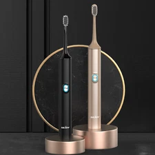 Sejoy Sonic Electric Toothbrush DuPont Bristles 5 Cleaning Modes 8 Brush Heads