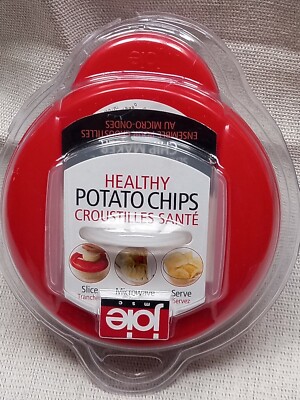 Brand NEW Red Joie Healthy Microwave Potato Chip Maker / Slicer Cooker