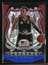 RJ Hampton 2020 Panini Prizm Draft Picks Red White Blue Crusade RC #93