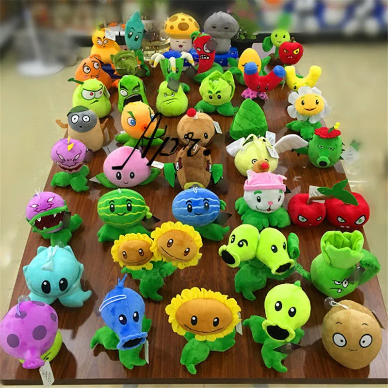 Plants vs Zombies 2 PVZ Figures Plush Baby Staff Toy Christmas