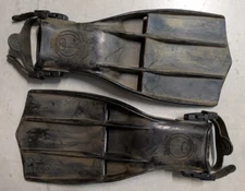 US NAVY SEALs Military US Divers Aqua Lung Rocket Scuba/Dive Fins/Flippers Black