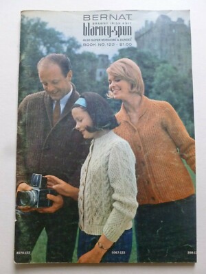 BERNAT Brawny Irish Strick BLARNEY-SPUN - 1964 amerikanisches Strickmusterbuch
