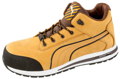 Puma hoher streetstyle Sicherheitsschuh DASH WHEAT MID S3 hellbraun 40 - 46
