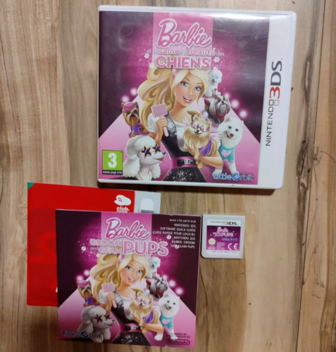 Barbie Groom And Glam Pups - Nintendo 3DS (PAL, English) - Complete CIB