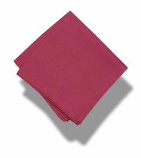  35 Alfani Men's Burgundy Red Solid Twill Textured Silk Pocket Square