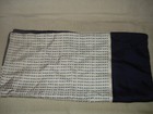 100% AUTHENTIC NEW WOMEN BURBERRY SILK CARÉ NAVY BLUE/WHITE SCARF — photo 5