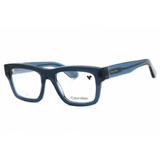 Calvin Klein Men's Eyeglasses Blue Square Full Rim Acetate Frame CK24525 438