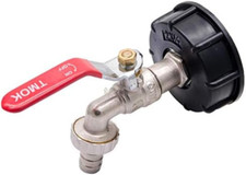 IBC - Rubinetto da giardino, adattatore per serbatoio da 1000 litri, IS60 x 6 a