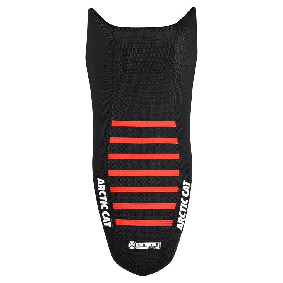 Cubierta de asiento Arctic Cat 250 DVX 2006-08, 09-13 300 DVX todo negro/rojo brillante costilla #427 Foto 3 de 4