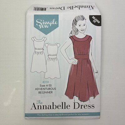 Simple Sew Pattern #039 The Annabelle Dress Sizes 6-22 Uncut Relaxed ...