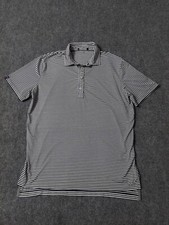 Polo Ralph Lauren RLX shirt Mens Large Blue Striped Golf Peformance Outdoor