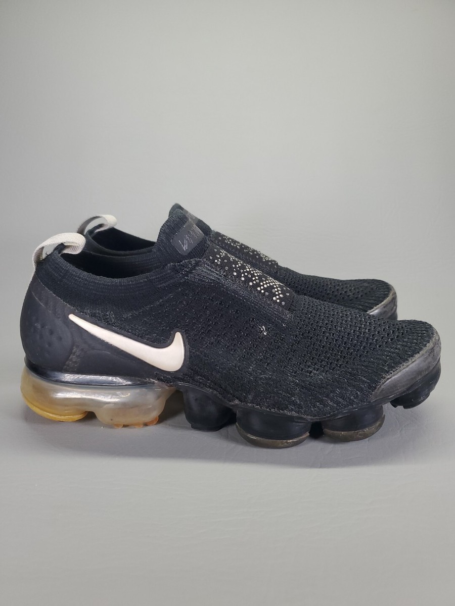 Nike Vapormax Flyknit Moc 2 Black Cream Sneakers Laceless  display picture 1