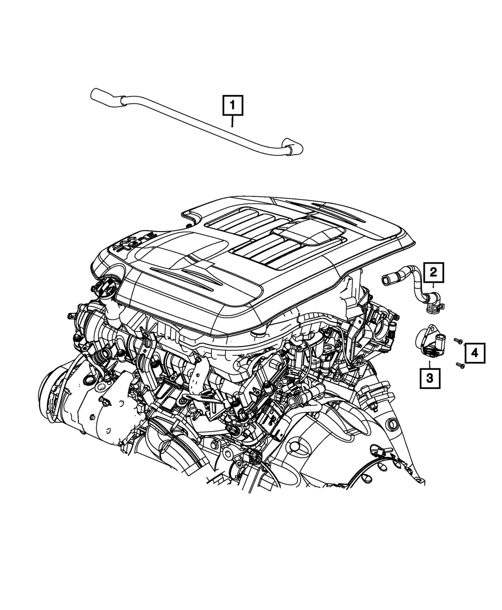 Genuine Mopar PCV Valve Tube 68403092AA